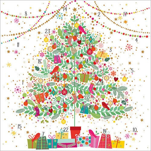 Christmas Advent Card - Christmas Tree