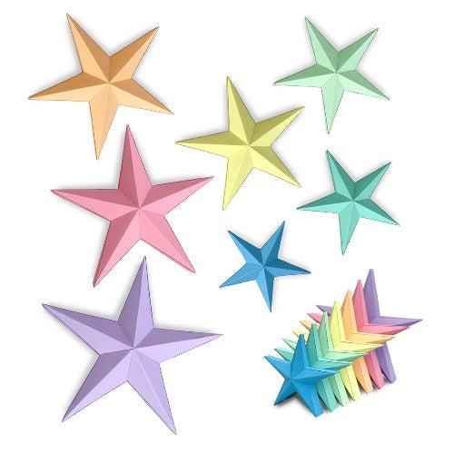 MIPC028 3D Papercraft Model Kit - Seven Pastel Stars