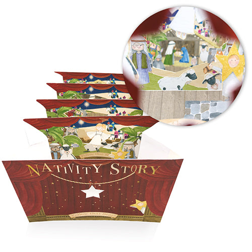 XM006 Nativity Story Peep Through Card